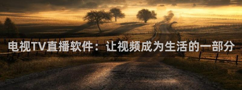 蓝鲸app足球直播：电视TV直播软件：让视频成为生活的一部分